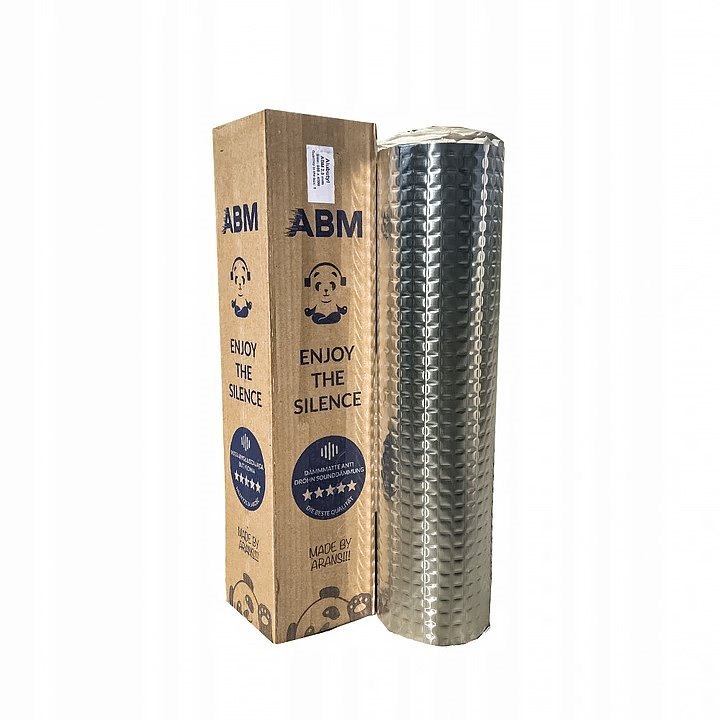 Tapis Silencieux Autocollant en Butyle ABM Professional en Rouleaux - 1.5mm, 1m2 Insonorisation Acoustique en Butyle ABM Professional abm butyl mat avis ABM Insulation