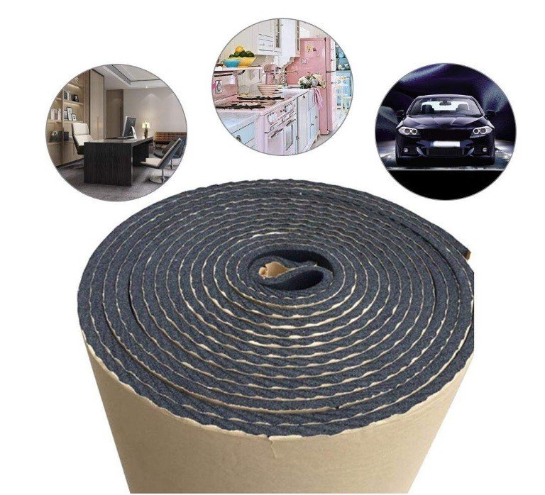 Mousse d'Insonorisation en Caoutchouc Autocollante ABM. Isolation Acoustique - 10mm, 0.5m2 Polyuréthane Caoutchouc Mousse Isolante avis mousses d'insonorisation ABM Insulation