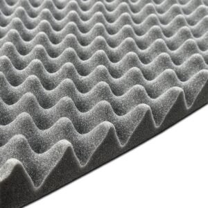 Sound Absorbing Acoustic Foam ABM Wave Self-adhesive, 20mm, 1m2 Acoustic Absorbing Soundproofing Foam acoustic foam