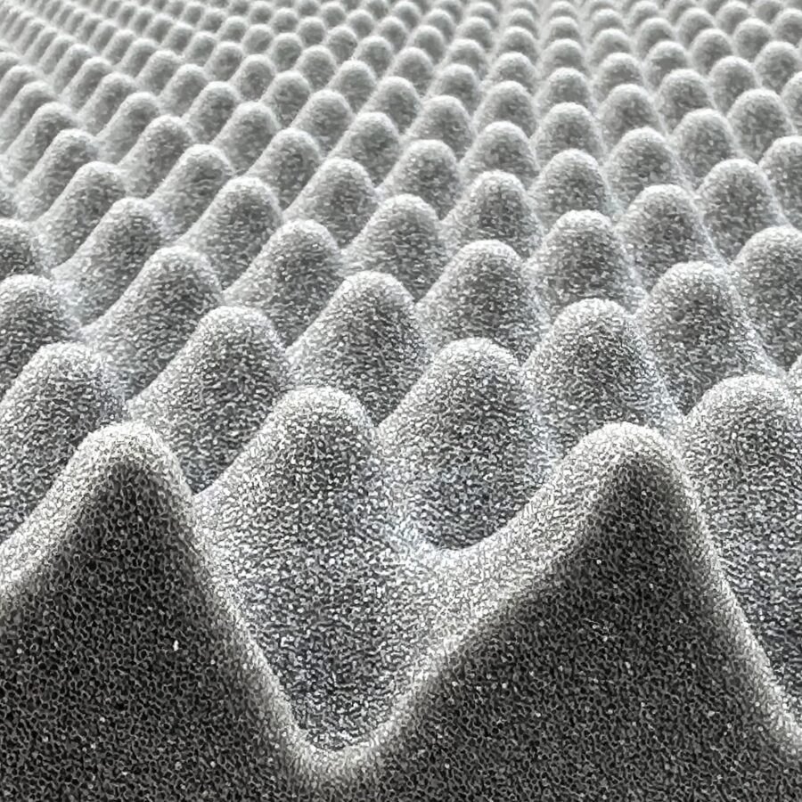 Mousse Acoustique Insonorisante ABM WAVE Autocollante - 20mm, 1m2 Insonorisation Mousse Absorbante Acoustique application de mousse acoustique ABM Insulation