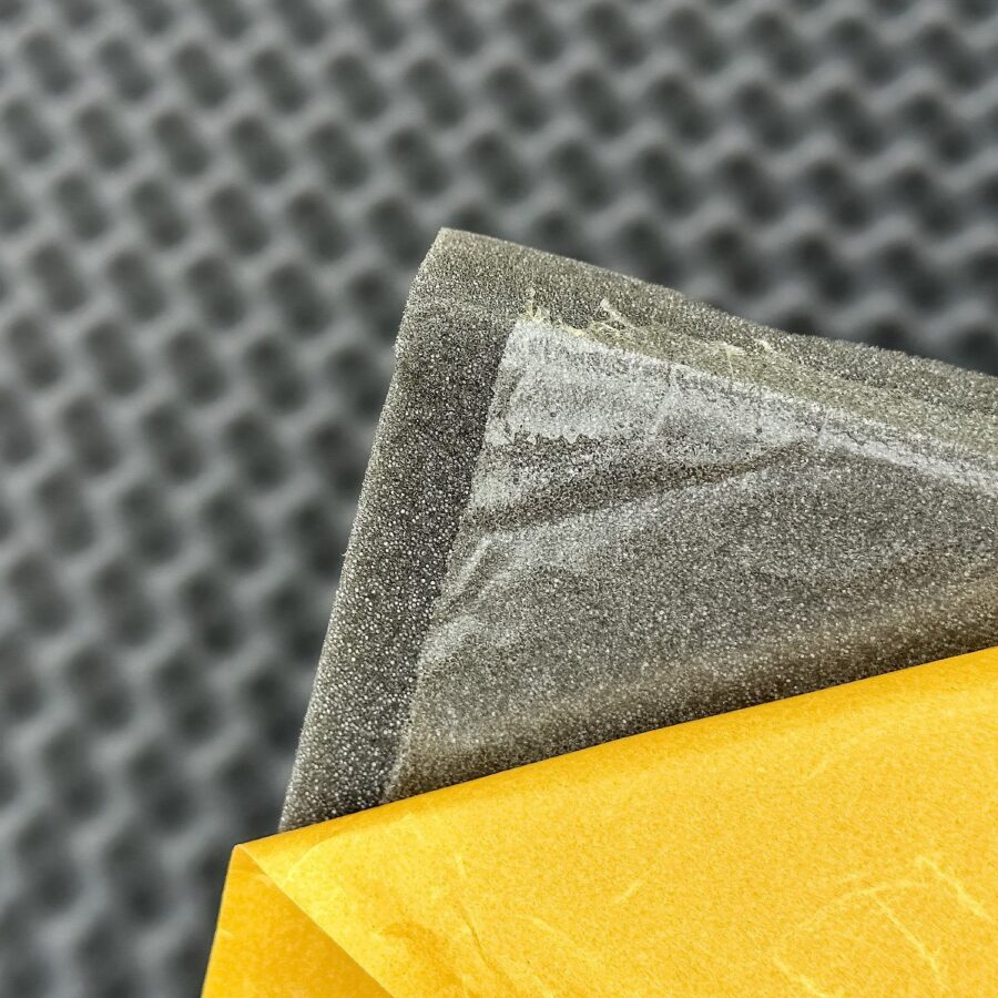 Mousse Acoustique Insonorisante ABM WAVE Autocollante - 20mm, 1m2 Insonorisation Mousse Absorbante Acoustique application de mousse acoustique ABM Insulation