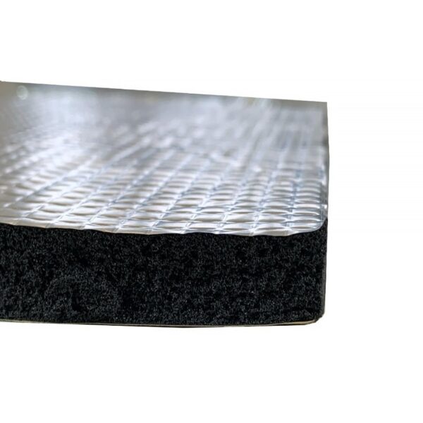 Soundproofing Rubber Foam with Aluminum Foil ABM - 6mm, 0.25m² pianka kauczukowa,pianka wyciszająca,pianka wygłuszająca,pianka kauczukowa izolacyjna Insulation Rubber Foam abm rubber foam