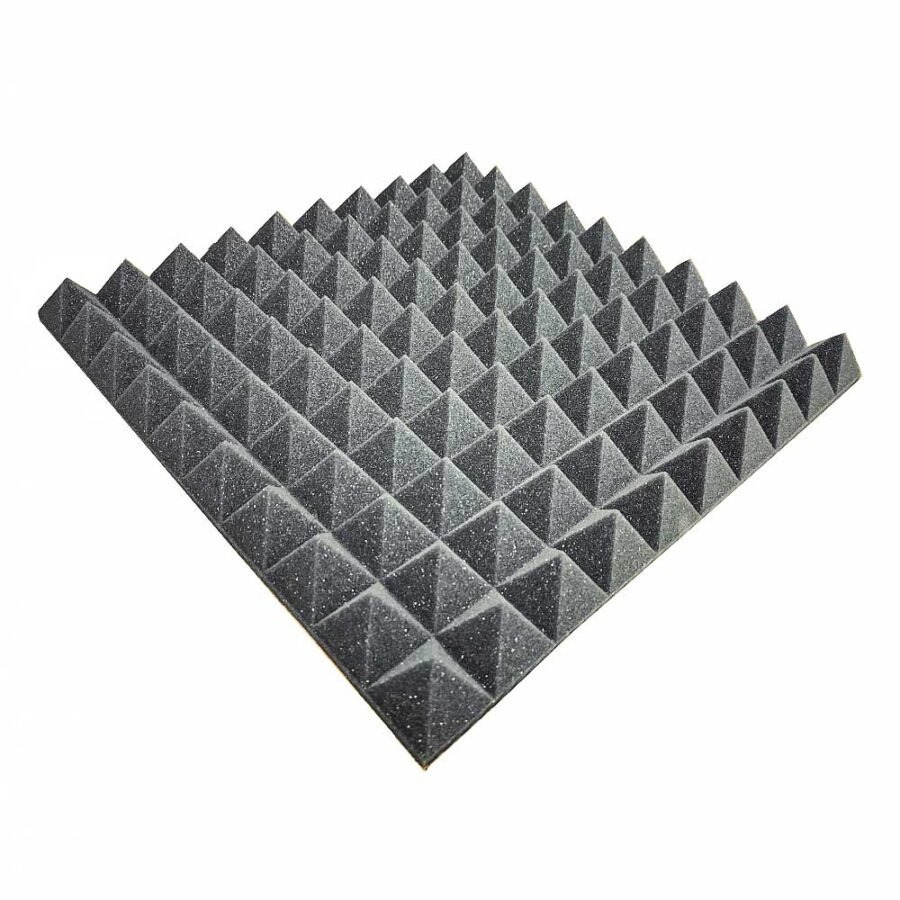 Mousse Acoustique ABM PYRAMIDS Autocollante - 50mm, 0,25m2 Insonorisation Mousse Absorbante Acoustique application de mousse acoustique ABM Insulation