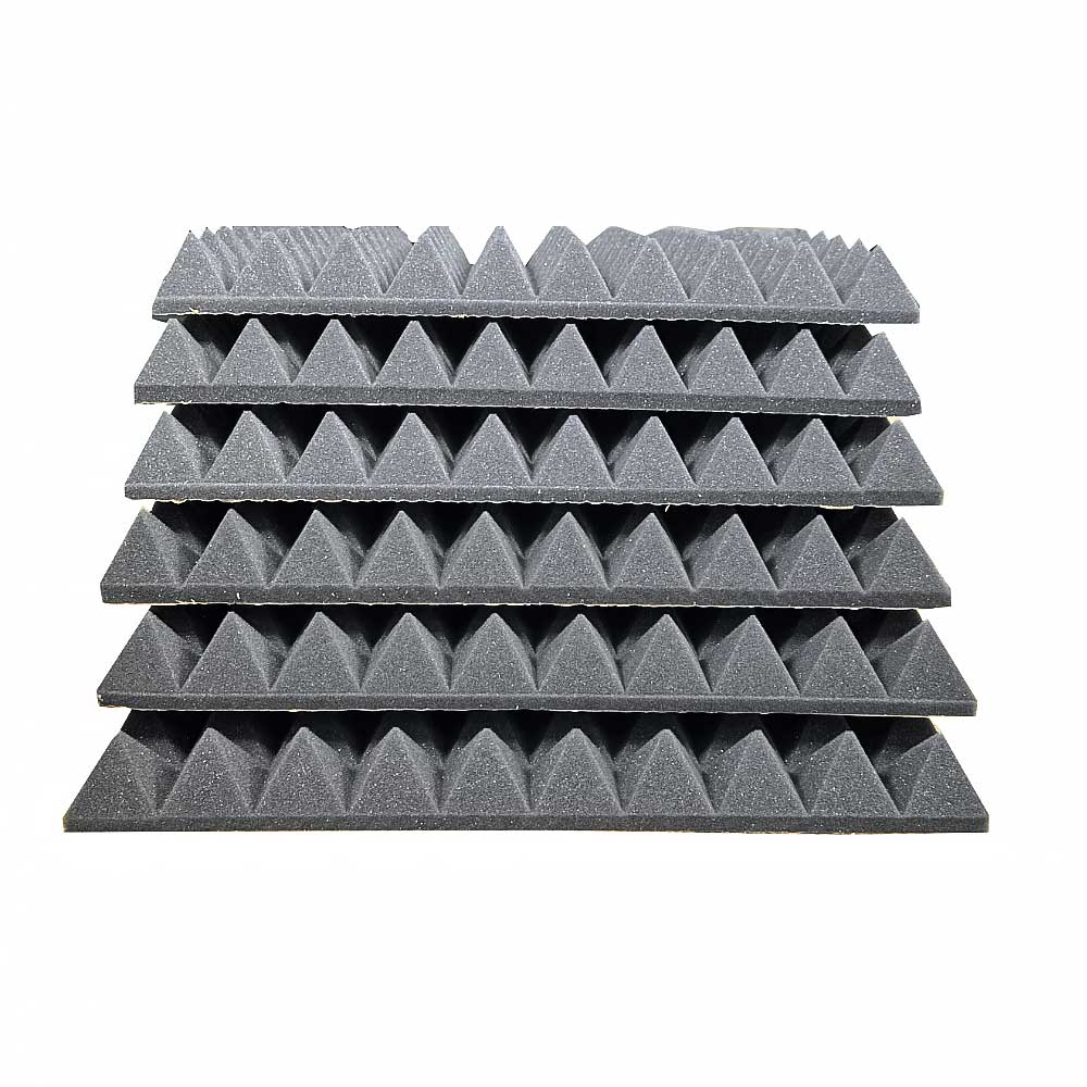 Mousse Acoustique ABM PYRAMIDS Autocollante - 50mm, 0,25m2 ABM Insulation Mousse Acoustique ABM PYRAMIDS Autocollante - 50mm, 0,25m2 Insonorisation Mousse Absorbante Acoustique application de mousse acoustique ABM Insulation