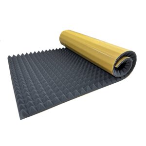 Mousse Acoustique ABM PYRAMIDS Autocollante, 50mm, 1m2 Insonorisation Mousse Absorbante Acoustique application de mousse acoustique ABM Insulation