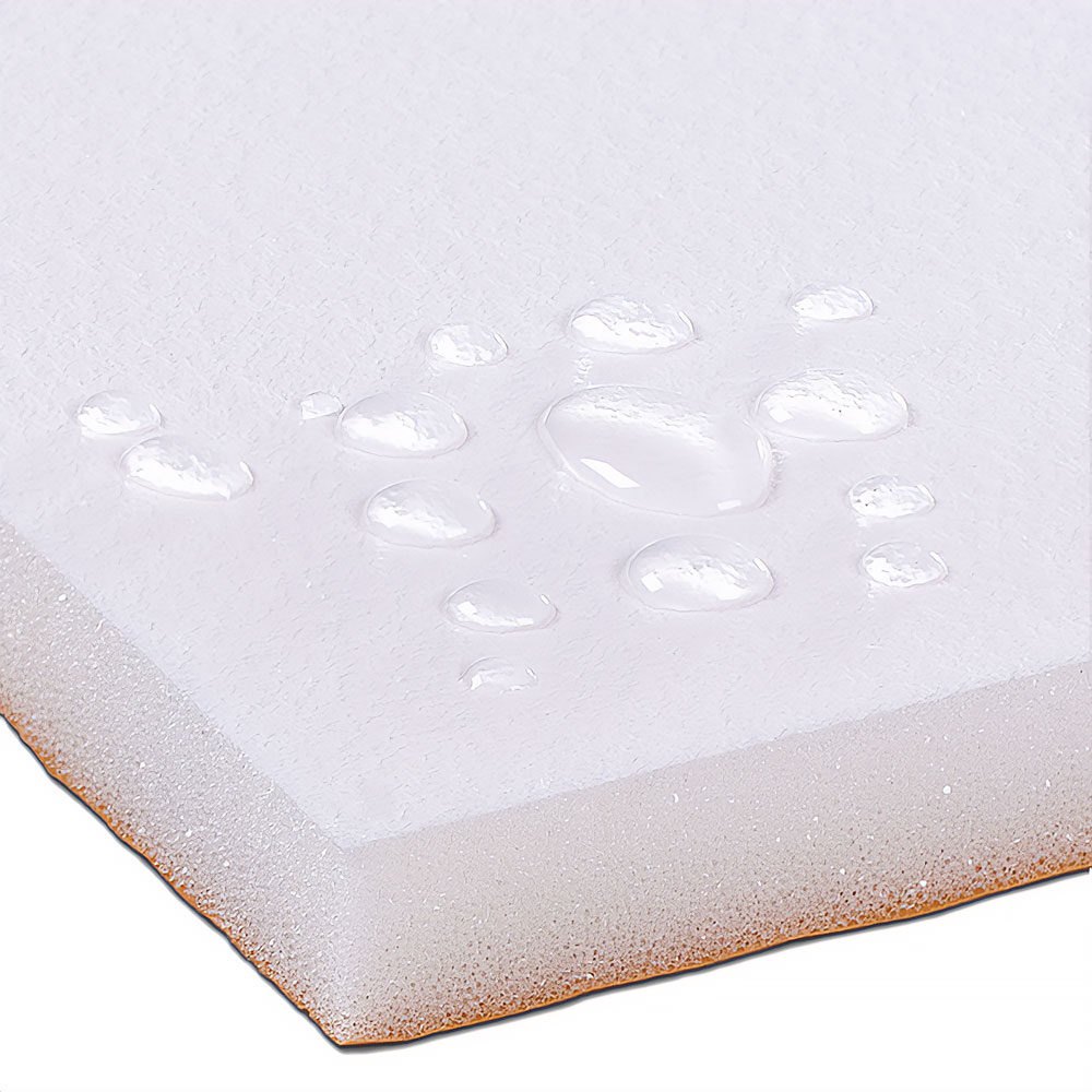 Mousse polyuréthane blanche insonorisante ABM autocollante, 20mm, 1m2 Insonorisation Mousse Absorbante Acoustique ABM Insulation