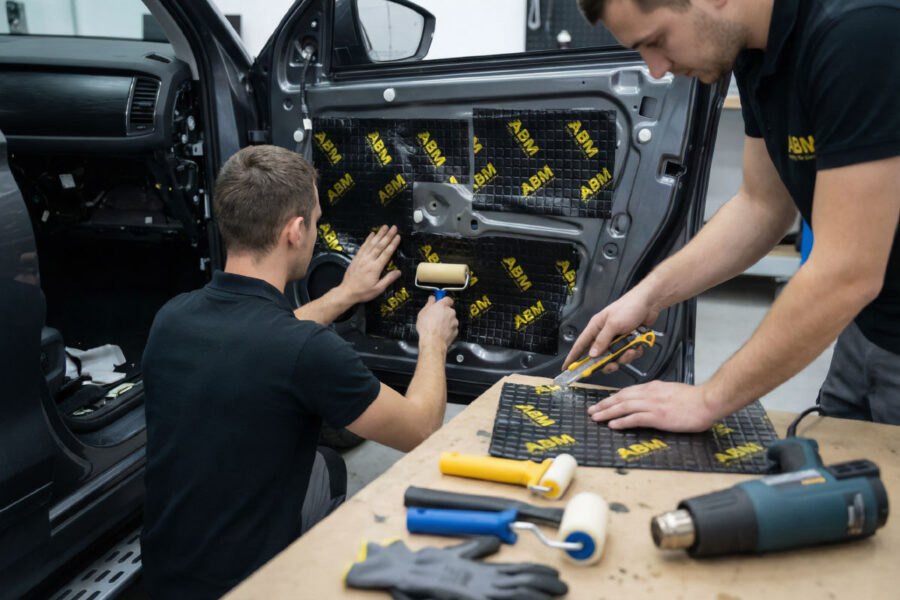 Comment la densité du tapis butyle influence-t-elle l'efficacité de l'atténuation des basses fréquences ? abm-42