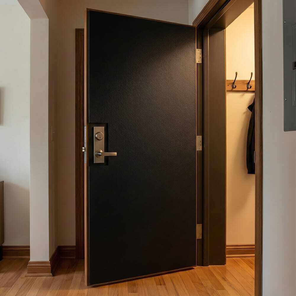 Ensemble de matériaux pour insonoriser les portes intérieures, 2×2m2, Noir abm-z1-13