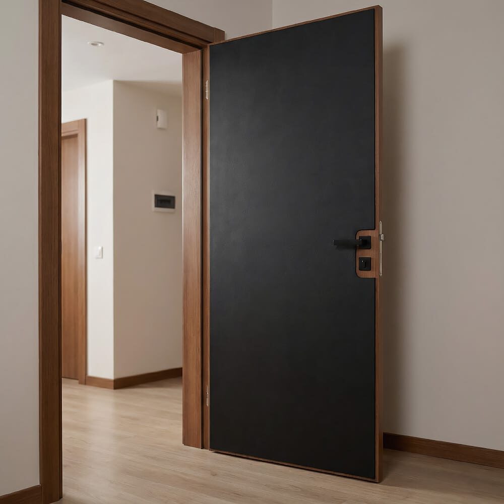 Ensemble de matériaux pour insonoriser les portes intérieures, 2×2m2, Noir abm-z1-15