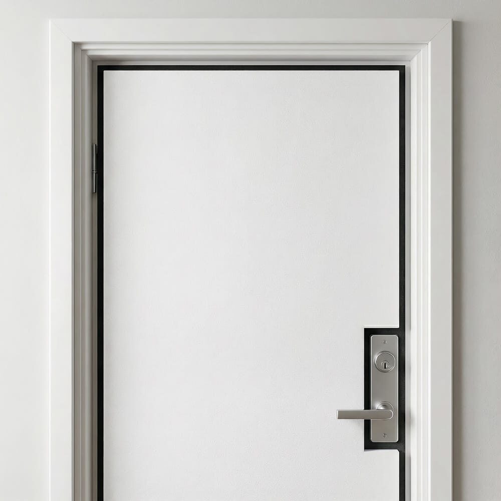 Ensemble de matériaux pour l'insonorisation des portes intérieures, 2×2m2, Blanc abm-z2-13