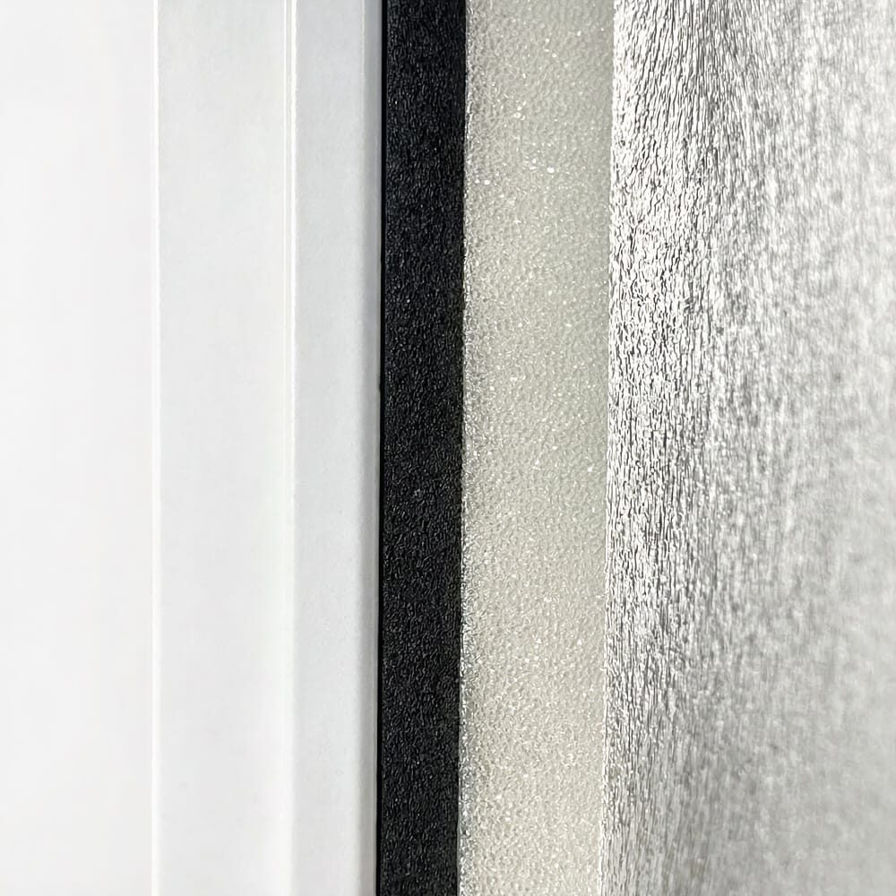 Ensemble de matériaux pour l'insonorisation des portes intérieures, 2×2m2, Blanc abm-z2-9