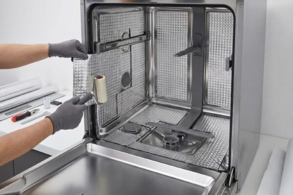 Les tapis en butyle aideront-ils à réduire le bruit d'une machine à laver et d'un lave-vaisselle bruyants ?  abm-54