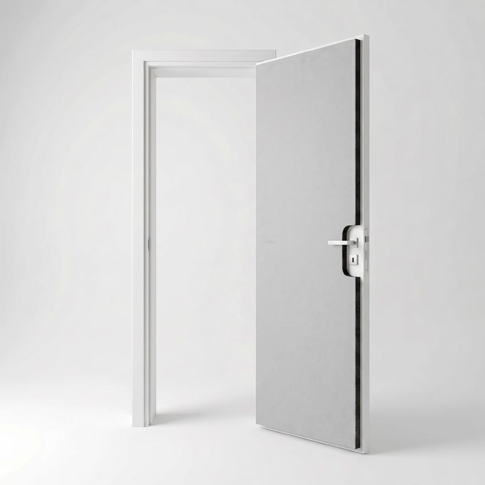Ensemble de matériaux pour l'insonorisation des portes intérieures, 2×2m2, Blanc zd2010b-3